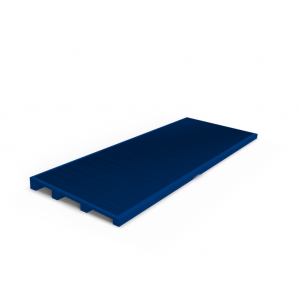 Kunststof beglazingskegje - 42x10x5 mm - Fel Blauw