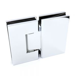 Porto Select glas/glas 180° scharnier - Chroom